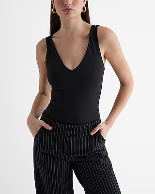 Body Contour High Compression Double V-neck Tank | Express