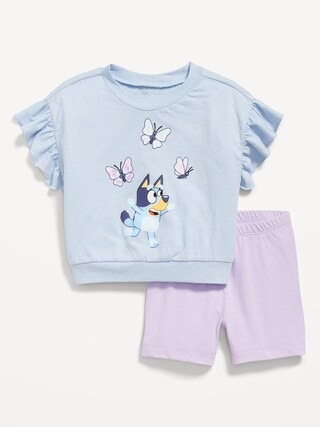 Bluey™ Graphic Top and Biker Shorts Set for Toddler Girls | Old Navy (US)