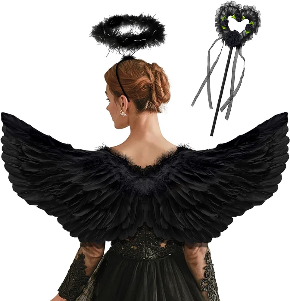 Goenb Angel Wings, Angel Wings Adult Angel Wings and Halo for Women Girls Kids Halloween Christma... | Amazon (CA)