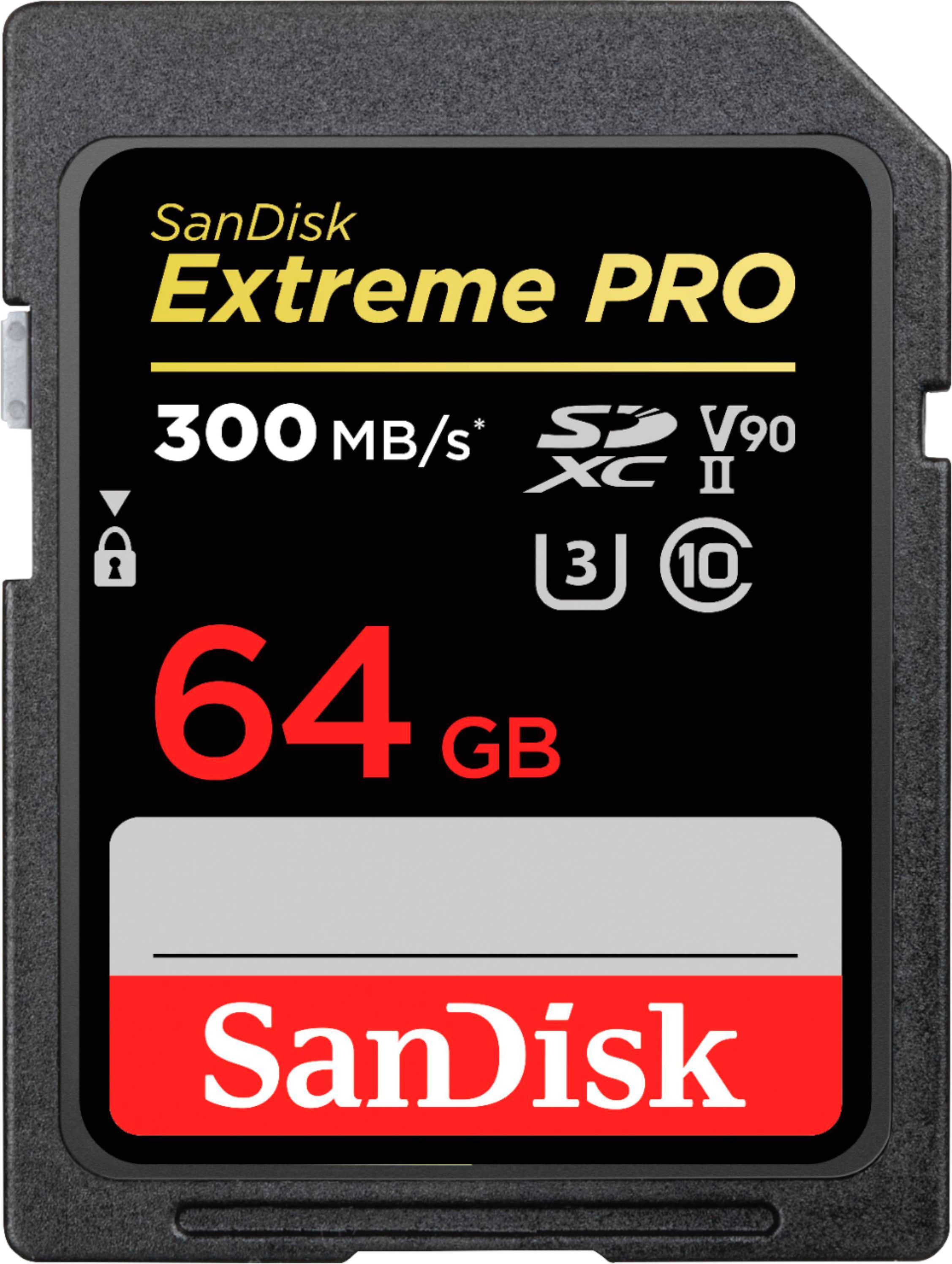 SanDisk Extreme Pro 64GB SDXC UHS-II Memory Card SDSDXDK-064G-ANCIN - Best Buy | Best Buy U.S.