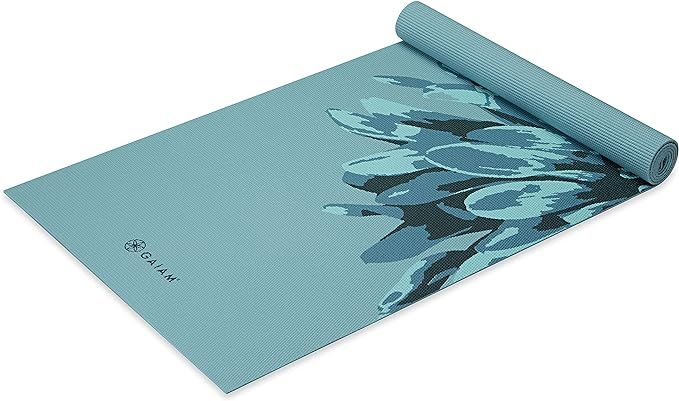 Gaiam Print Yoga Mat, Non Slip Exercise & Fitness Mat for All Types of Yoga, Pilates & Floor Exer... | Amazon (US)