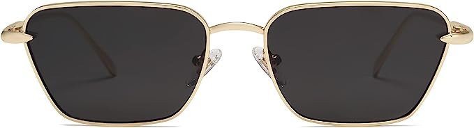 SOJOS Small Rectangle Sunglasses Fashion Narrow Designer Fun Sun Glasses SJ1158 | Amazon (US)
