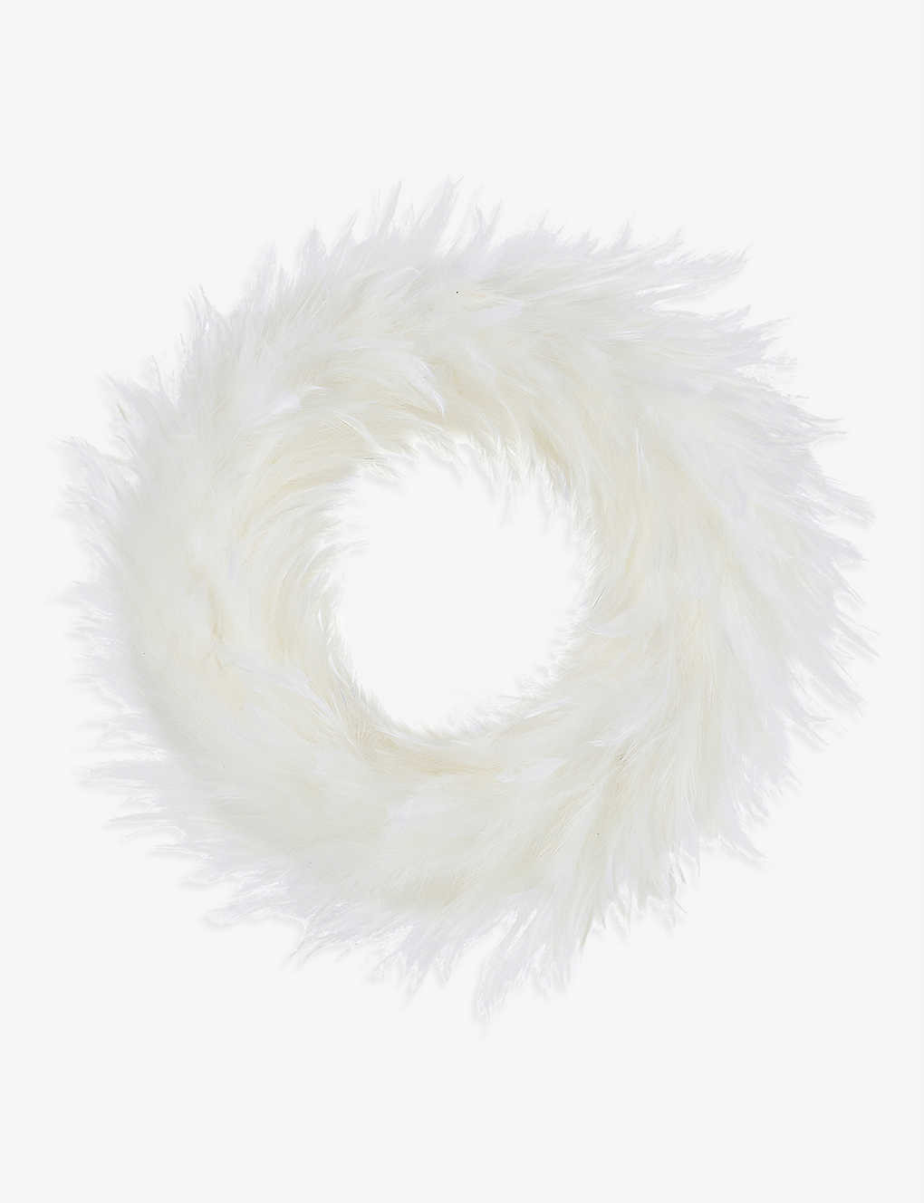 Feather-embellished Christmas wreath 40cm | Selfridges