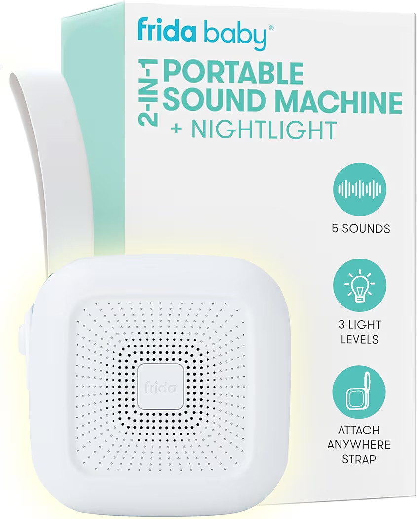 Frida Baby 2-in-1 Portable Sound Machine for Baby + Nightlight | White Noise Sound Machine for Ba... | Amazon (US)