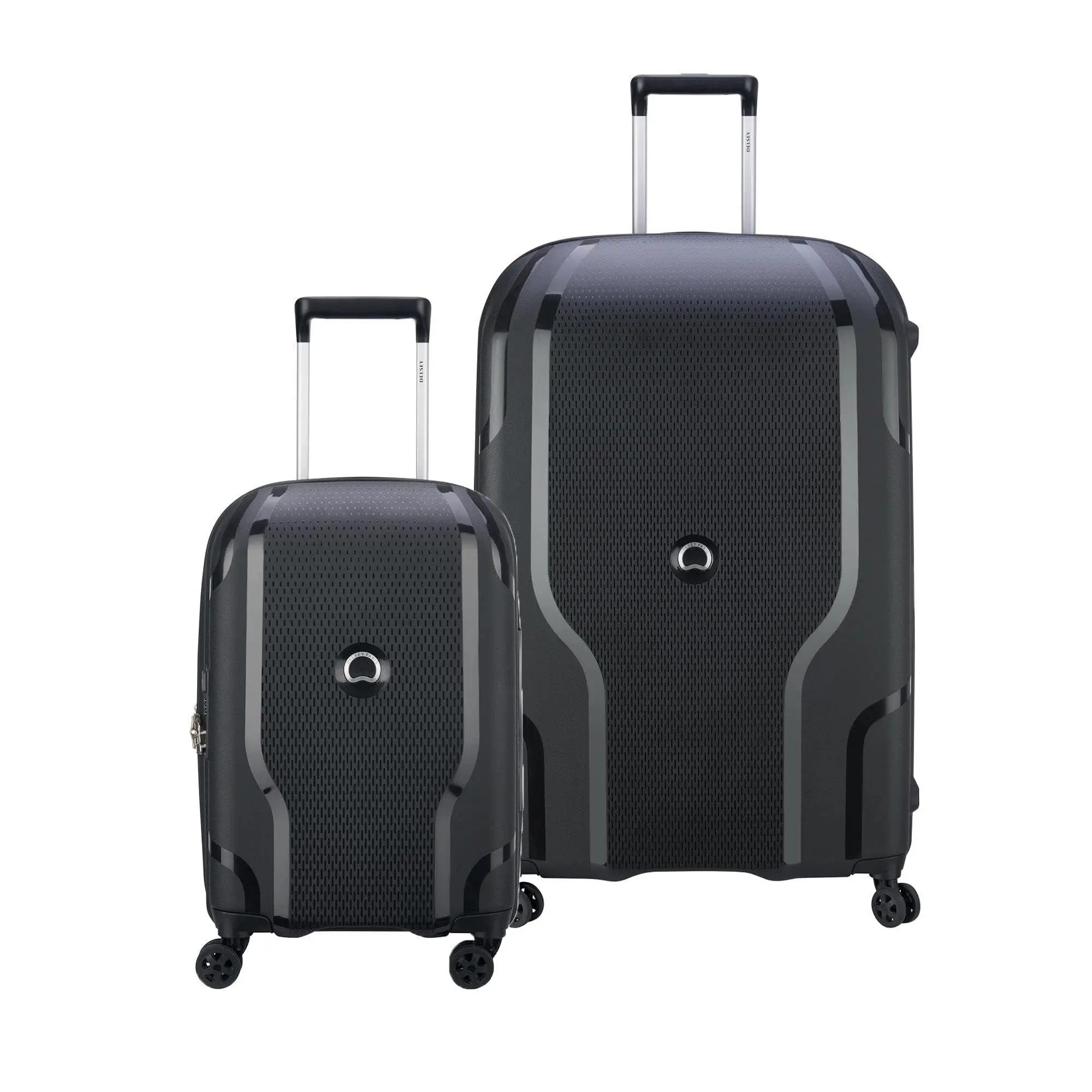 Delsey Paris Clavel Hardside 2-Piece Expandable Luggages Set with Spinner Wheels in Black at Nordstrom | Nordstrom