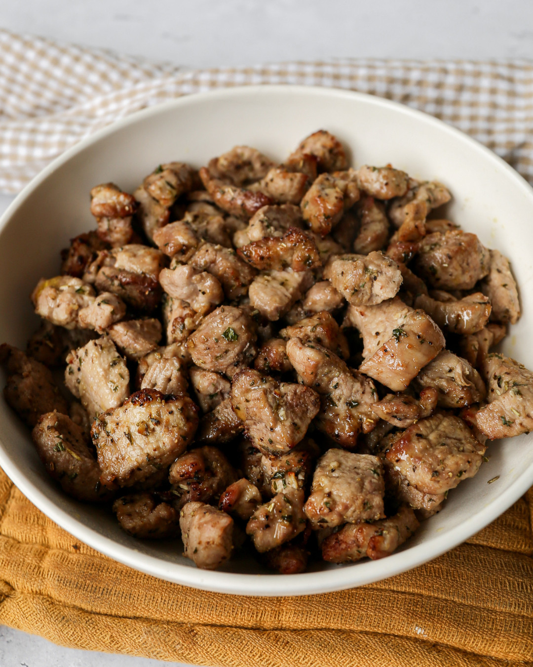 Crispy, juicy Air Fryer Pork Tenderloin Bites made easy 🍖✨

Sharing the exact tools I use for this quick weeknight dinner: my 8-qt air fryer for perfectly cooked pork, a reliable digital meat thermometer for juicy results every time, plus my go to knife, mixing bowls, spatula, and cutting boards. These are the kitchen staples I reach for on repeat when making simple, high protein meals at home 🤍 

 #LTKdayinmylife #LTKfoodie #LTKHome