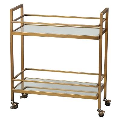 Manhattan Bar Cart Gold - Buylateral | Target