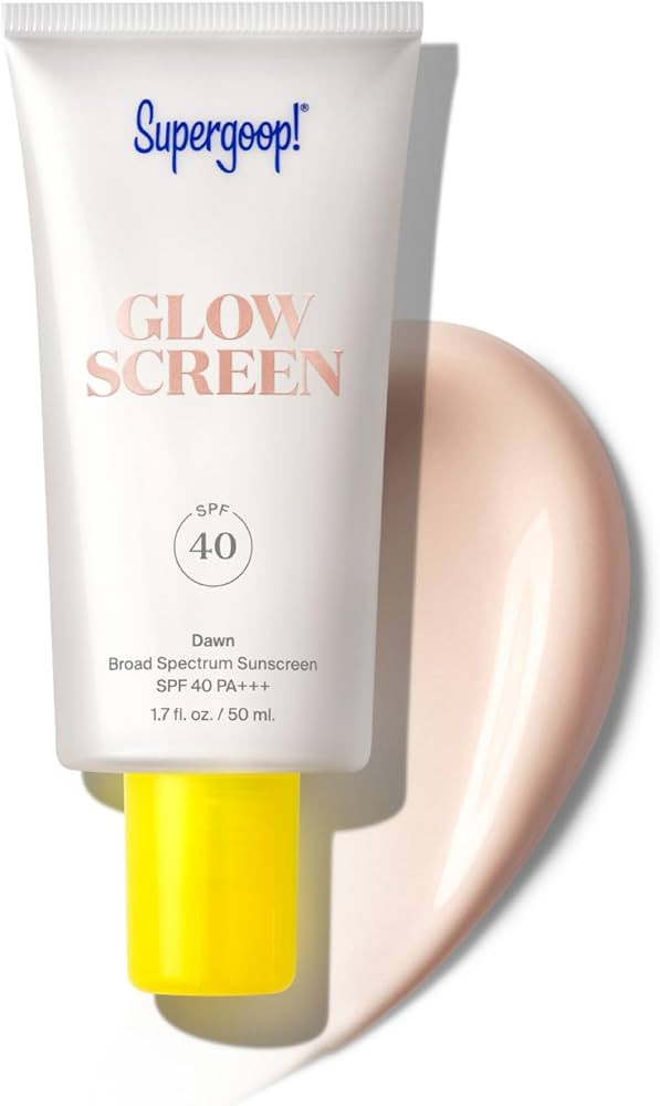 Supergoop! Glowscreen SPF 40, Dawn (Pink Pearl Glow) - 1.7 fl oz - Glowy Primer + Broad Spectrum ... | Amazon (US)
