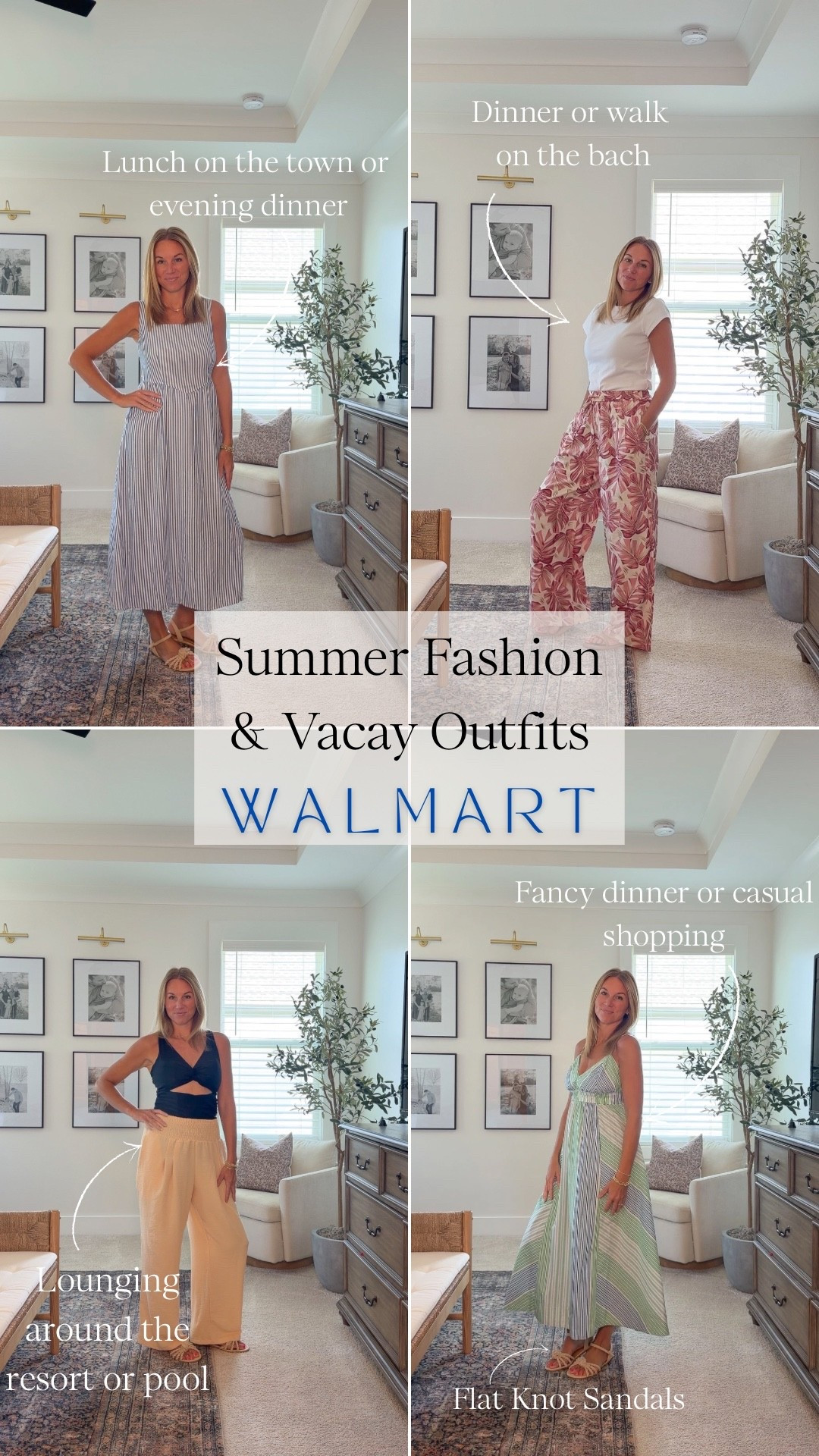I'm so excited that @Walmart asked me to partner with them to share their NEWEST Summer Fashion & Vacation Outfits!  

I’m packing as we speak for the beach and these are all in my suitcase. Whether you're
packing for a vacation or just need an update to your summer wardrobe, you are going to love these finds! All on trend and super affordable!

I’m 5’5 around 130 lbs 
Small:
PRETTYGARDEN Maxi Strip
FREE ASSEMBLY Striped Maxi
CRZ YOGA Pleated Tennis Skirt
CRZ YOGA Lilac Running Shorts
Sleeveless Lace Trim Maxi

Medium:
CRZ YOGA Racerback
PRETTY GARDEN floral wide leg pants
Crochet Swim coverup
FREE ASSEMBLY Cap Sleeve T
Lounge Pants/coverup 

Summer dress, vacation dress, vacation outfit, summer outfits, lounge pants, athletic wear, athleisure, mom outfits, beach outfits, swimsuit coverup, Walmart fashion, Walmart outfits 

 #ad #walmarpartner #walmartstyle #LTKootd #LTKmomlife #LTKgrwm