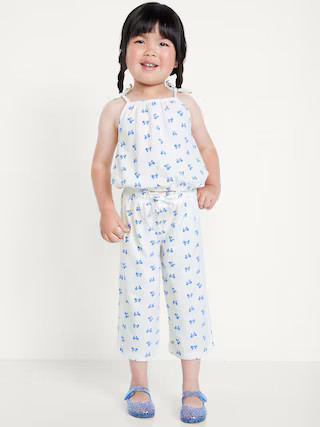 Printed Cinched-Hem Cami and Wide-Leg Pants Set for Toddler Girls | Old Navy (US)