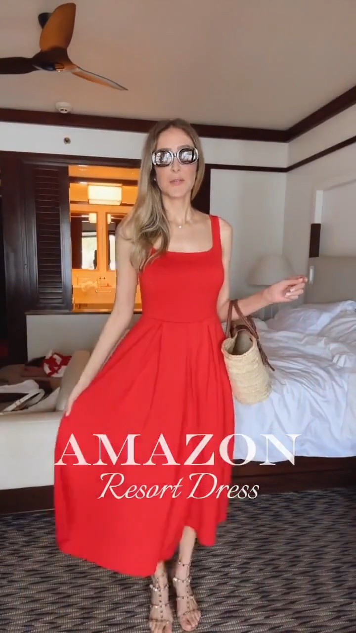 Amazon resort dress!
Resort outfit I wore in Costa Rica last weekend. I’m in love with this color, this dress is perfect, flattering and comfortable.
Fits true to size and I’m wearing size small.
Vacation outfits beach 
Vacation outfit
Resort wear 
Spring outfits 
Spring dresses 
Summer outfit

#LTKU #LTKOver40 #LTKSeasonal