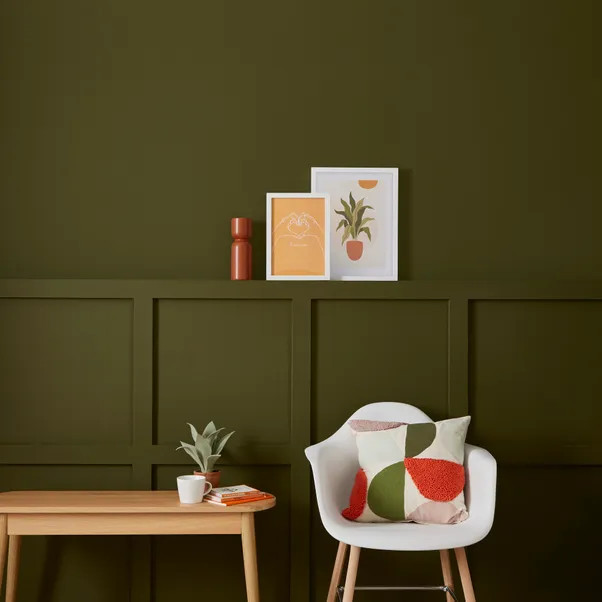 Dunelm Olive Matt Emulsion Paint | Dunelm (migrated)
