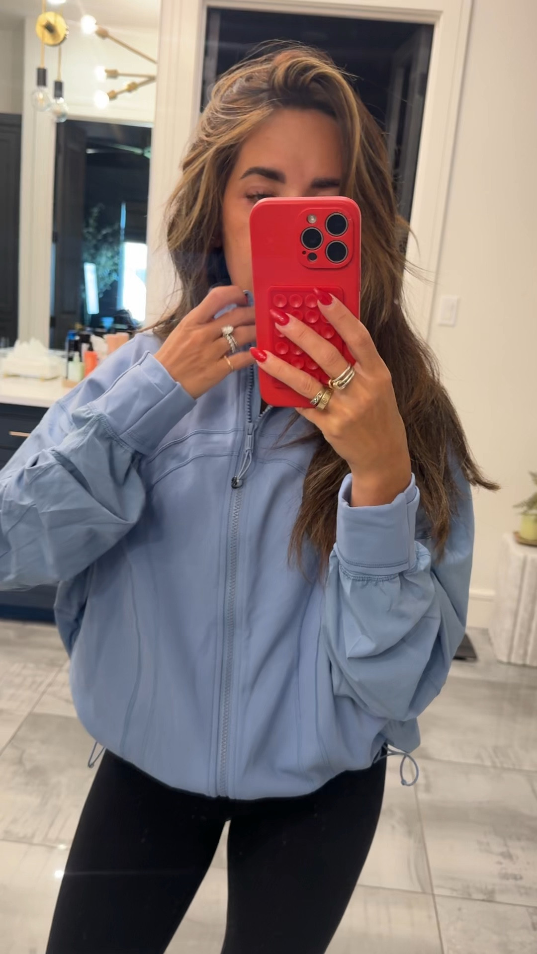 This jacket is a bestseller in white so I grabbed it in this gorgeous blue color as well!! Will be perfect for transitioning into fall 

#LTKSeasonal #LTKActive #LTKFitness