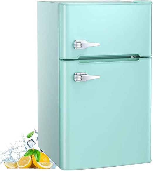 R.W.FLAME 3.2 Cu.Ft Compact Mini Fridge with Freezer, 2-door Small Fridge with Adjustable Removab... | Amazon (US)