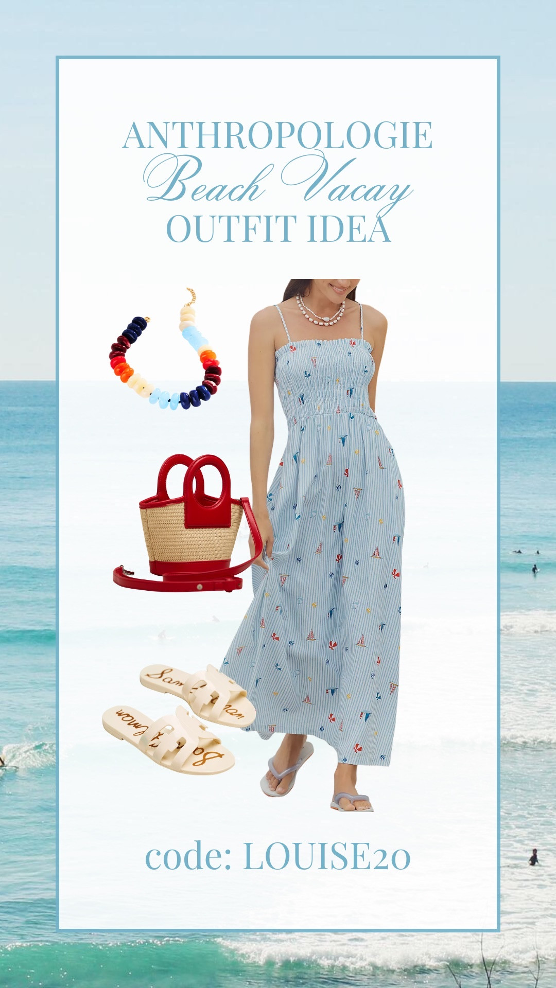Summer outfit idea from Anthro! Code: LOUISE20 valid through 5/9/26