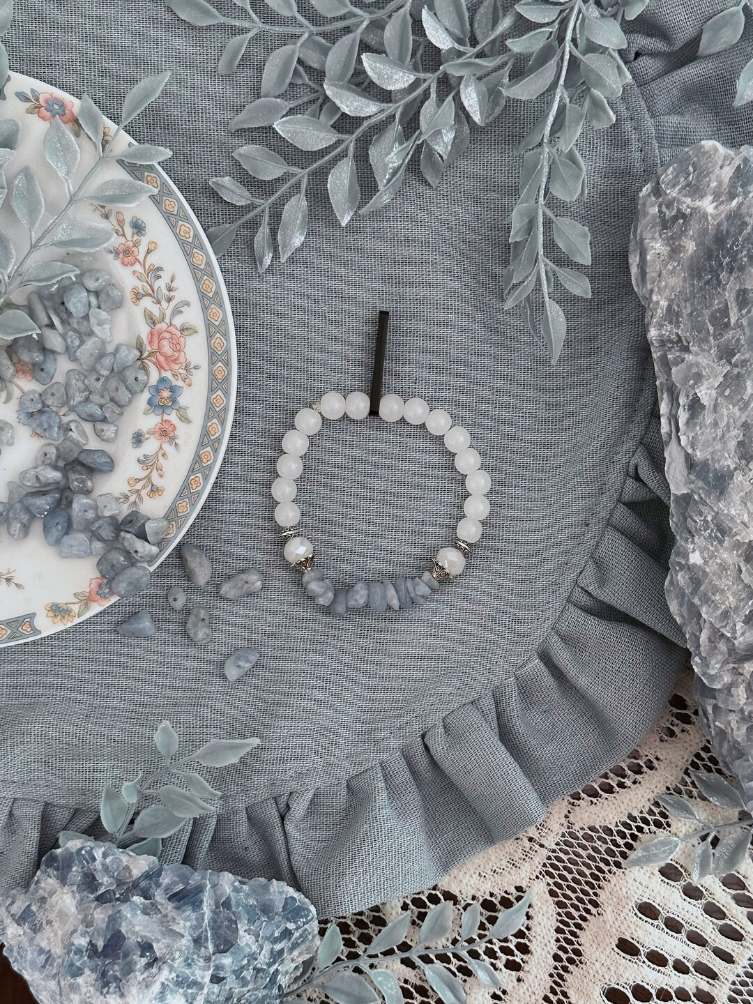 BLUE CALCITE Bracelet - Etsy Mexico | Etsy (US)