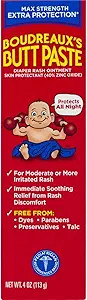 Boudreaux's Butt Paste Diaper Rash Cream, Maximum Strength, 4 Oz Tube | Amazon (US)