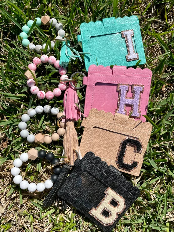 Keychain Wallet With Chenille Letter  Customized Gift  | Etsy | Etsy (US)