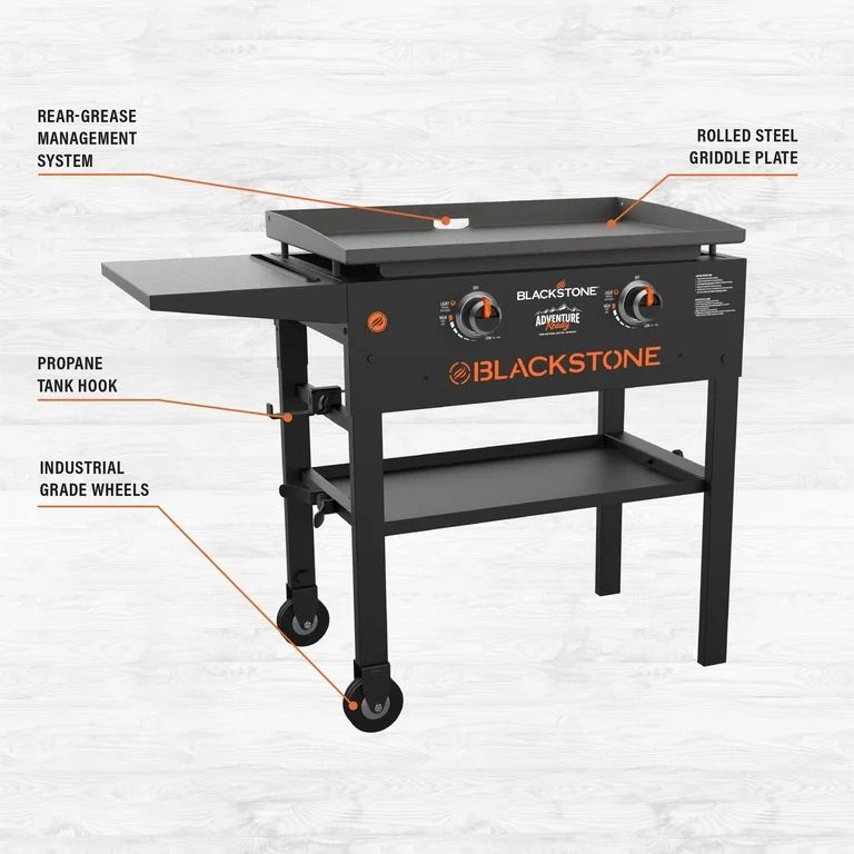 Blackstone Adventure Ready 2-Burner 28" Propane Griddle with Foldable Locking Legs - Walmart.com | Walmart (US)