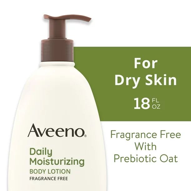 Aveeno Daily Moisturizing Lotion with Oat for Dry Skin, 18 fl. oz | Walmart (US)