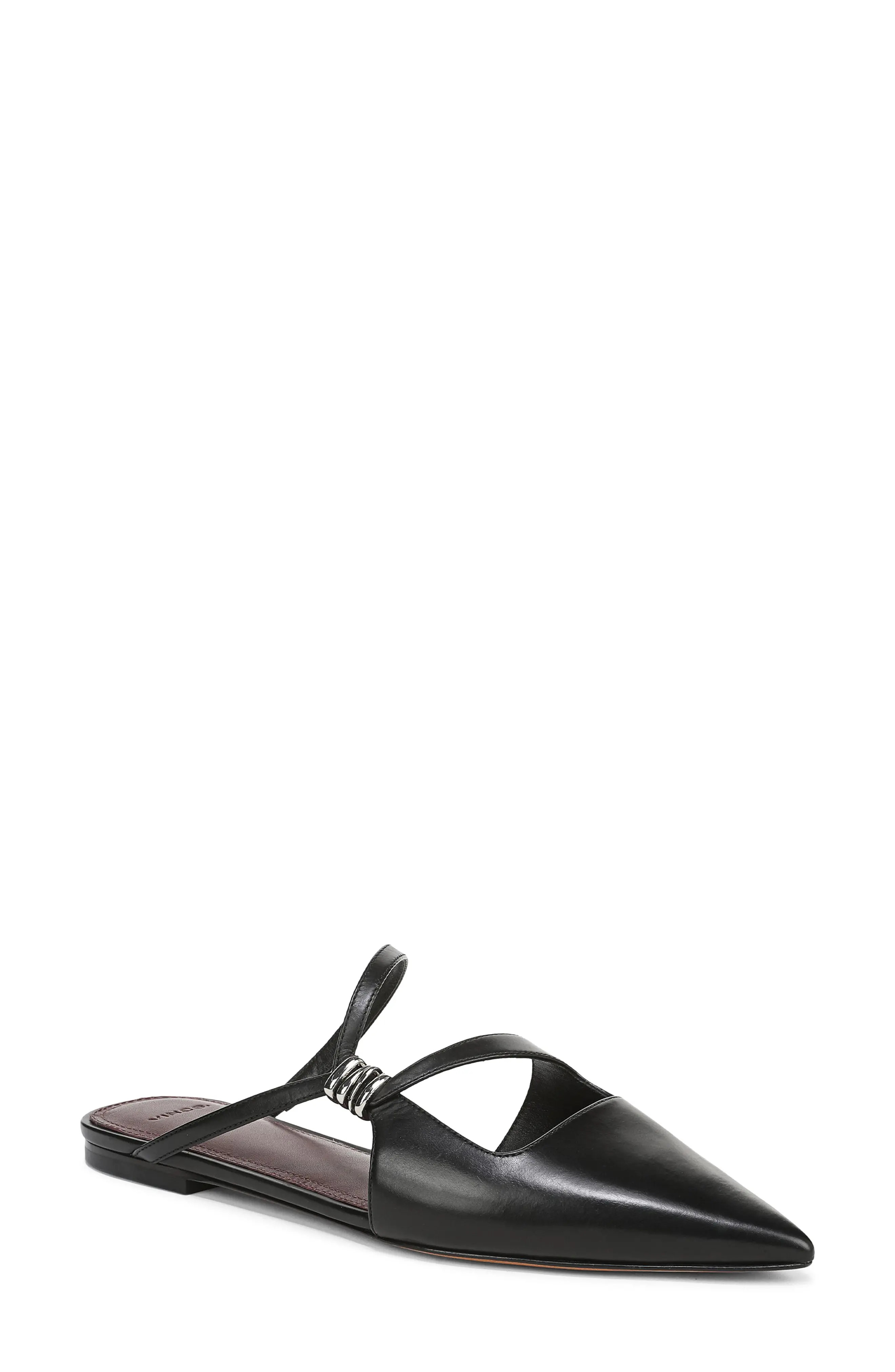 Vince Gilia Strappy Pointed Toe Flat Mule (Women) | Nordstromrack | Nordstrom Rack