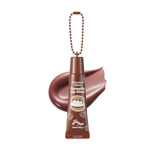 TONYMOLY x Squishmallows Carmelita’s Chocolate Glaze Keychain Lip Balm – Sheer Brown Gloss with Cocoa & Shea Butter, Hydrating & Nourishing, 11ml | Amazon (US)