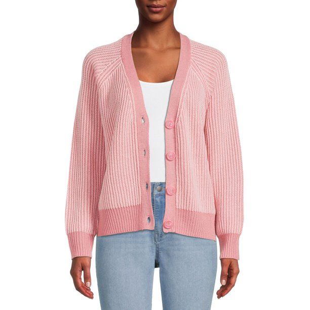 Time and Tru Women's Boyfriend Cardigan - Walmart.com | Walmart (US)