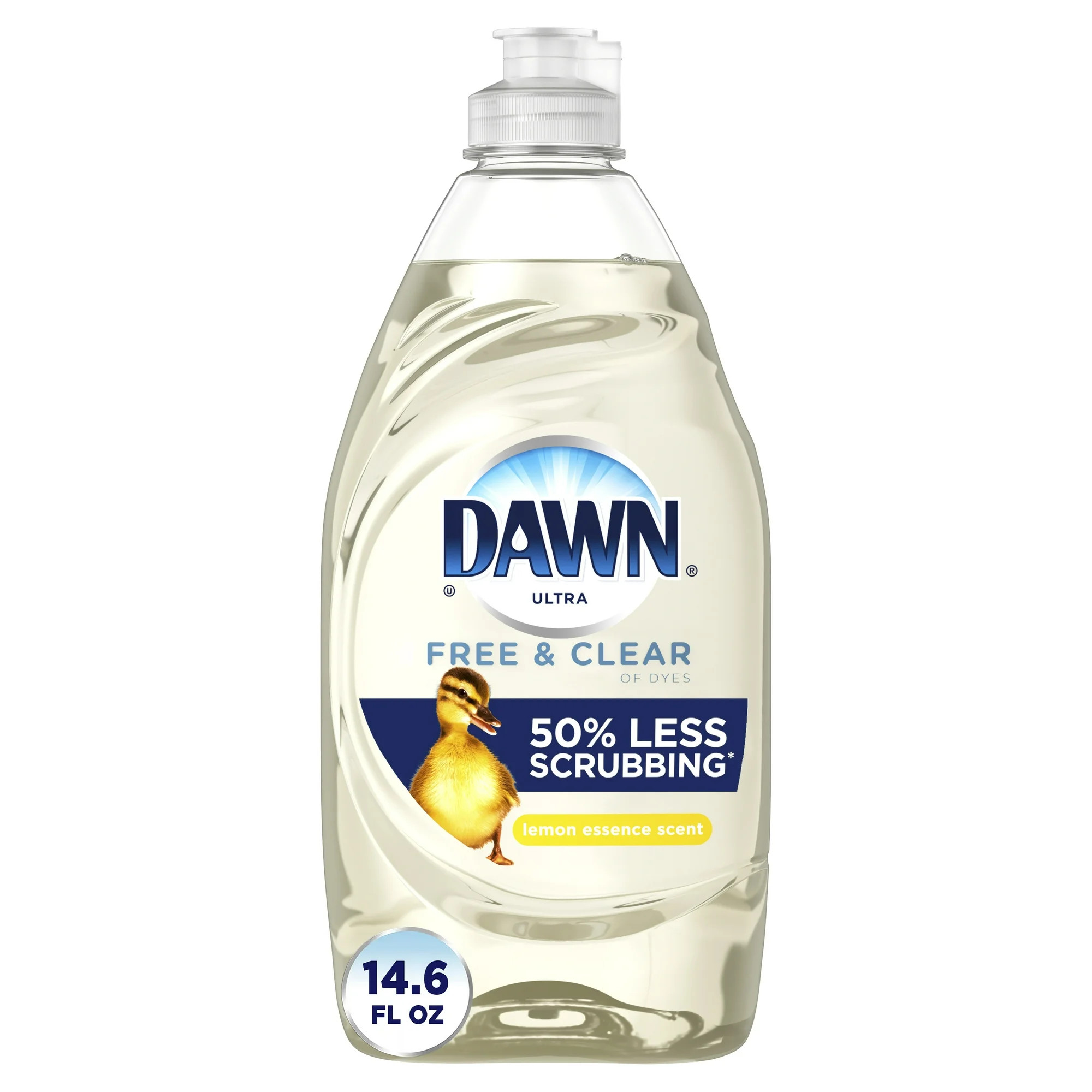 Dawn Free & Clear Liquid Dish Soap, Lemon Essence Scent, 14.6 fl oz | Walmart (US)