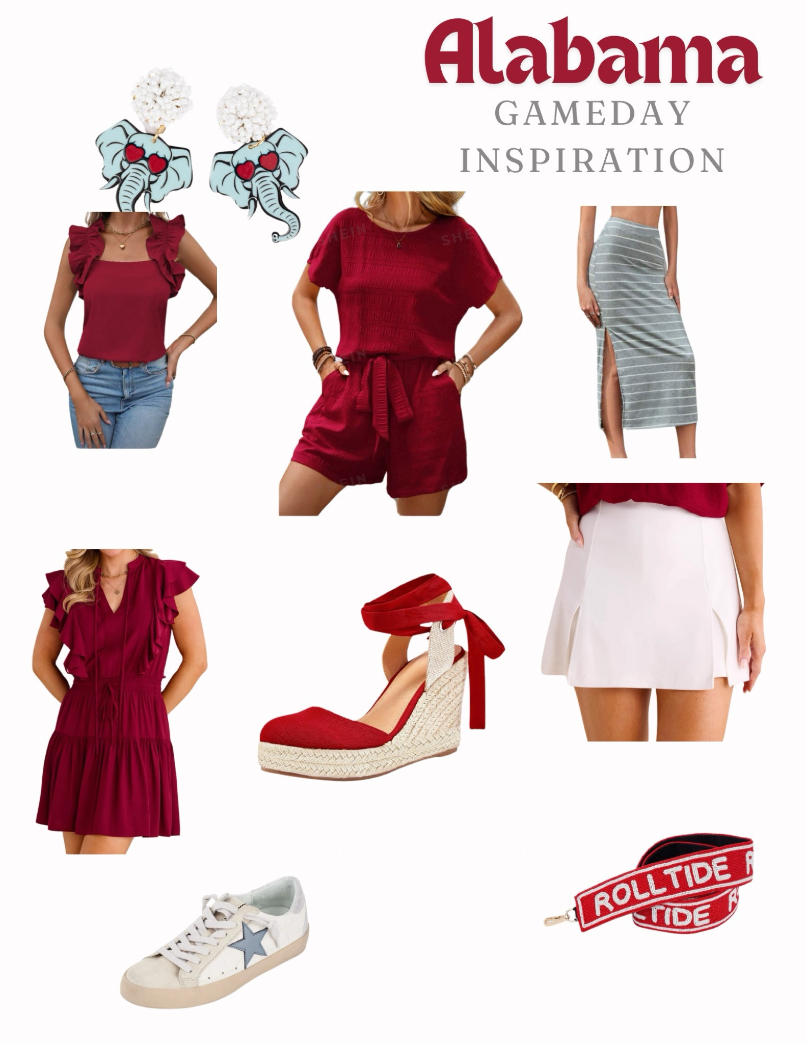 Alabama Crimson Tide Gameday Inspo! #alabama #rolltide #gameday