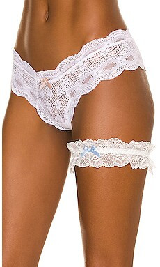 BLUEBELLA Bridal Garter in Ivory/Blue from Revolve.com | Revolve Clothing (Global)