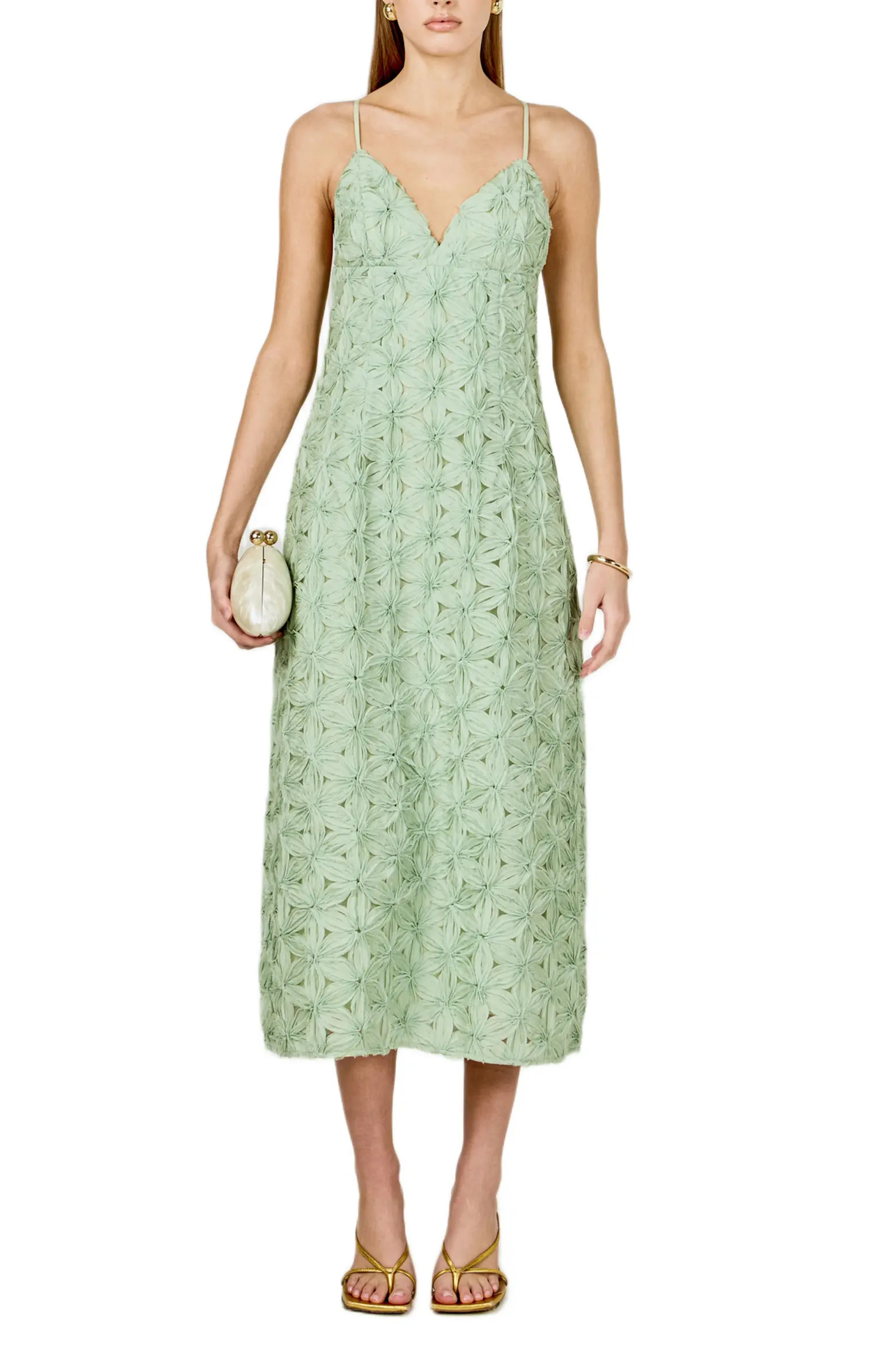 Endless Rose Textured Floral Midi Dress (Women) | Nordstrom | Nordstrom