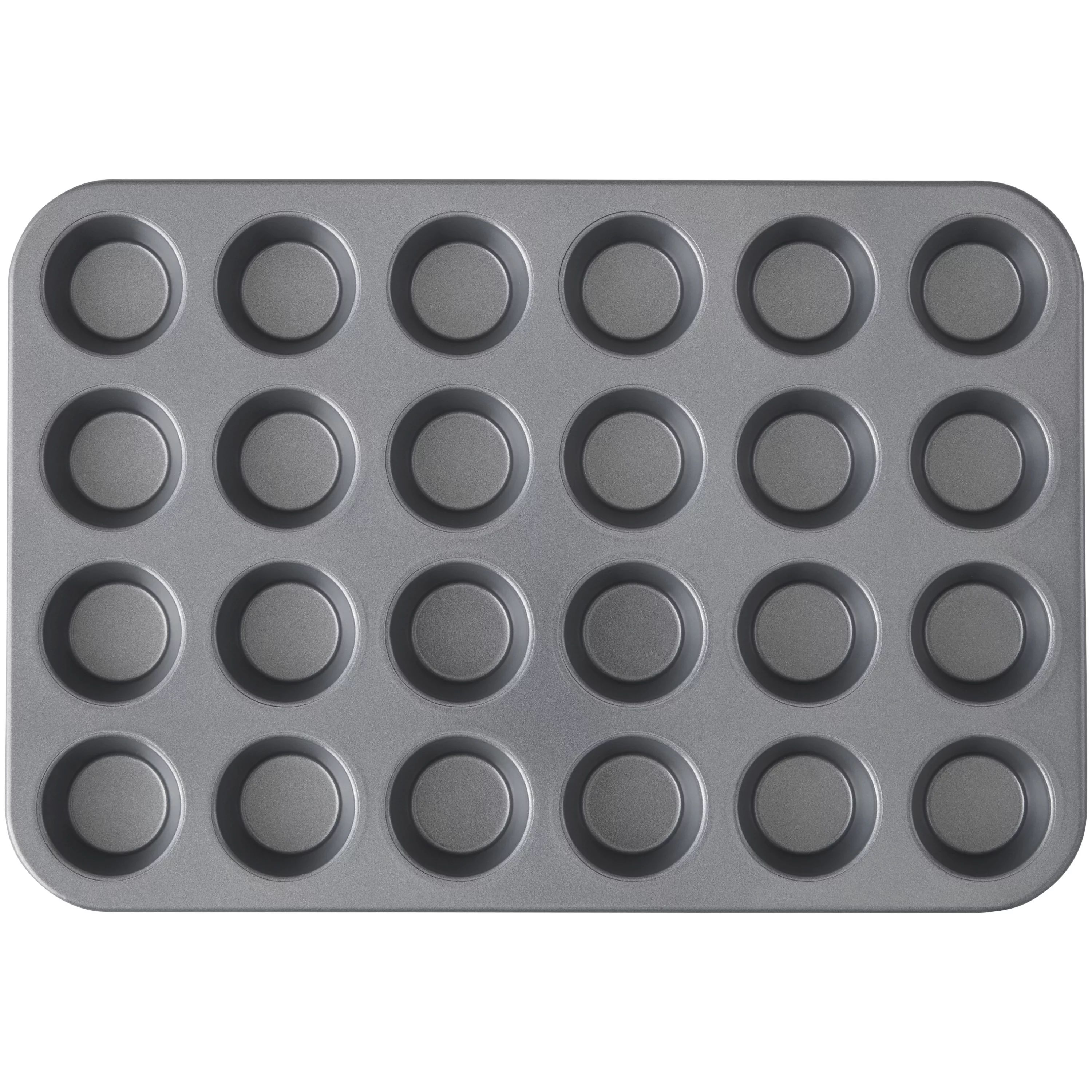Wilton Bake It Simply Extra Large Non-Stick Mini Muffin Pan, 24-Cup, Pan Size 9.9 x 14.7 in. | Walmart (US)