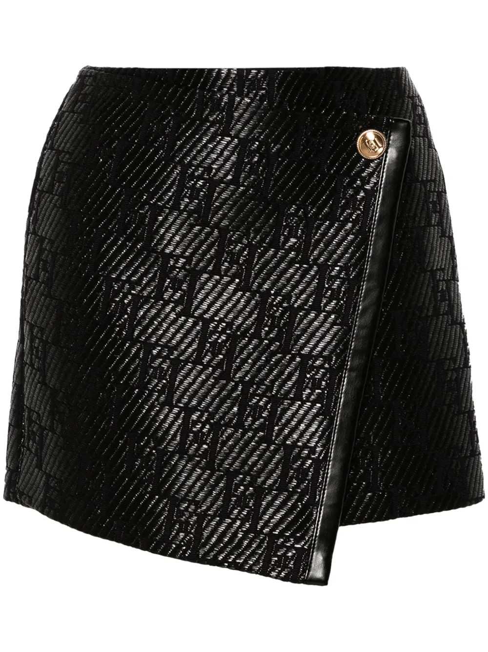wrap-design jacquard miniskirt | Farfetch Global