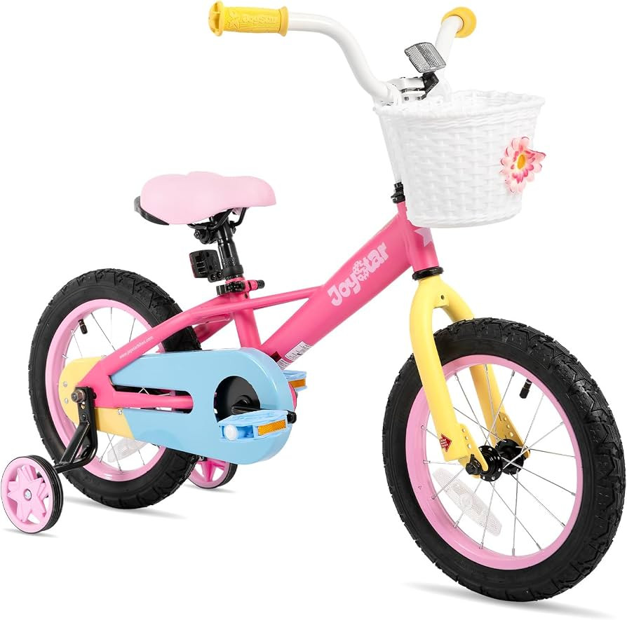 JOYSTAR 12" 14" 16“ Kids Bike for 2-7 Years Girls 33-53 Inch Tall, Girls Toddler Bicycle with T... | Amazon (US)