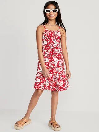 Printed Jersey-Knit Swing Dress for Girls | Old Navy (US)