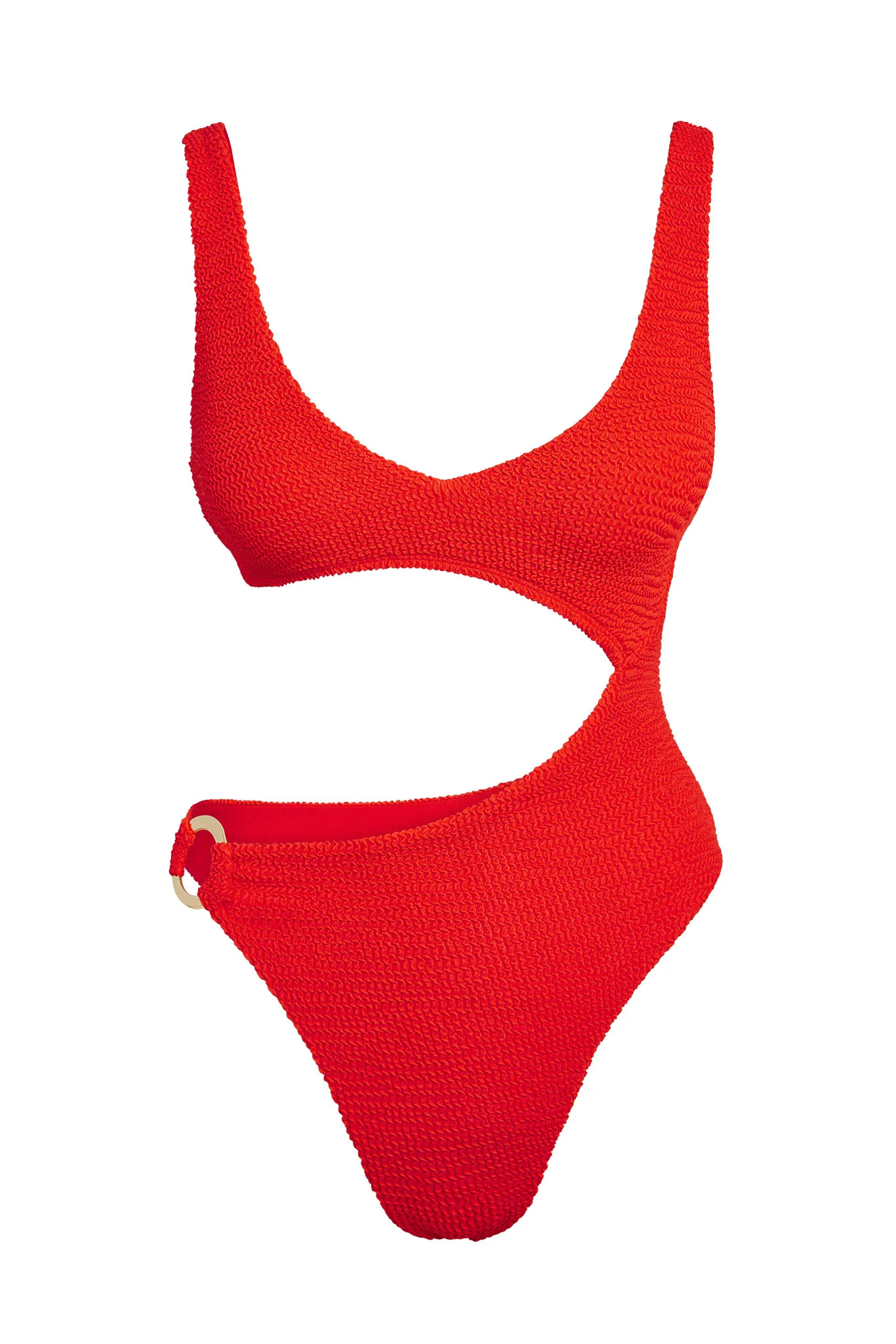 St. Barth's One Piece - Chili Pepper Crinkle | Monday Swimwear