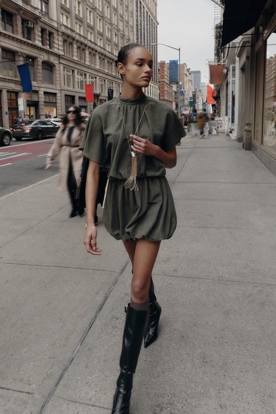 PUFF MINI DRESS | Zara US