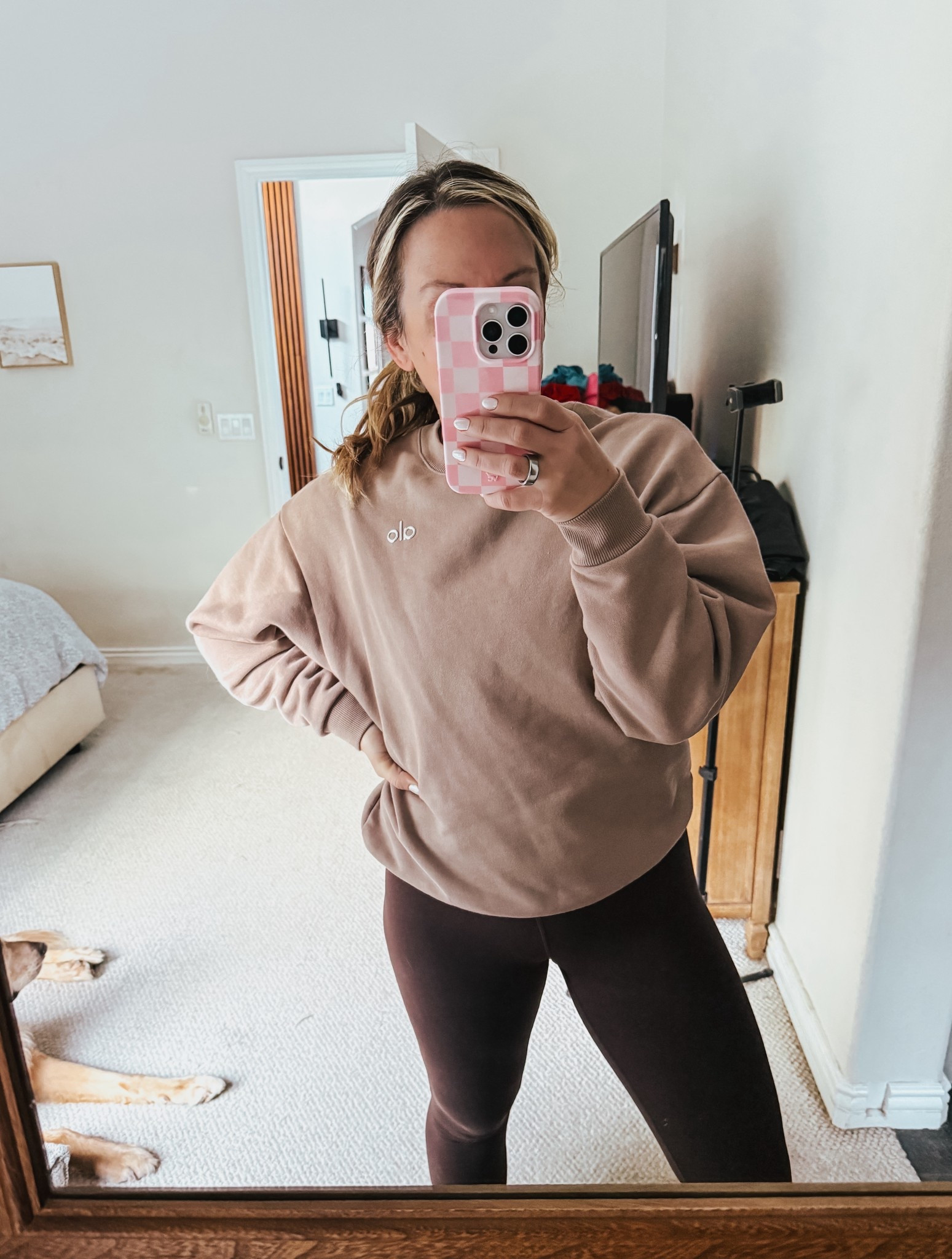 WFH life essentials

Alo pullover size XS 
Lululemon Wunder Train leggings size 4

#LTKActive #LTKOver40