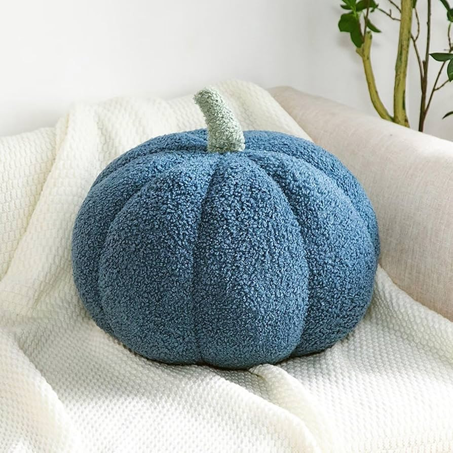 huraty Plush Pumpkin Pillow Sherpa Throw Pillow 3D Simulated Pumpkin Fall Decor for Halloween Tha... | Amazon (US)