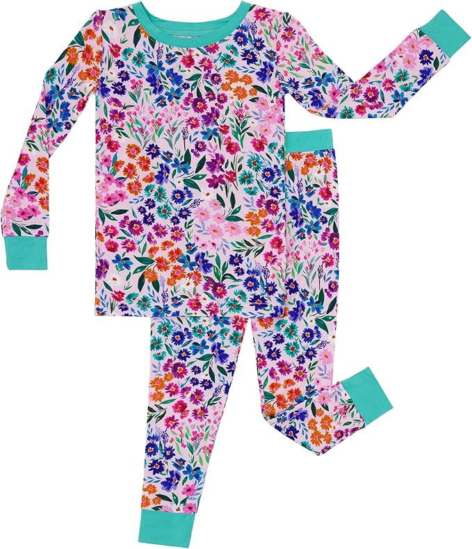 Little Sleepies Two-Piece Pajama Set for Boys & Girls, Soft Viscose from Bamboo Toddler Pajamas f... | Amazon (US)