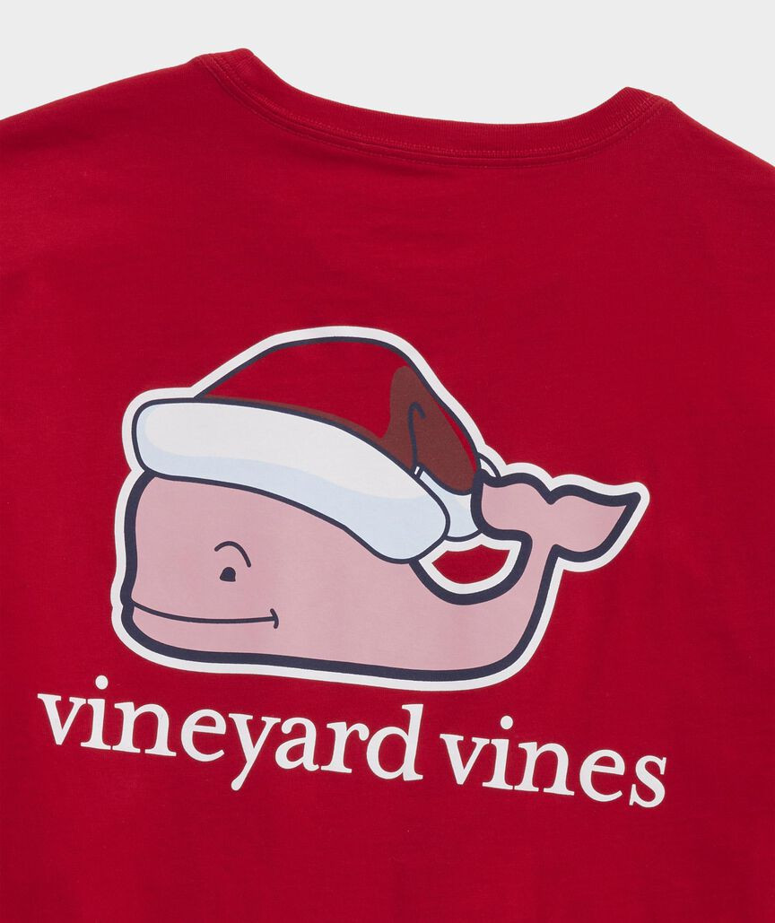 Santa Whale Long-Sleeve Pocket Tee | vineyard vines