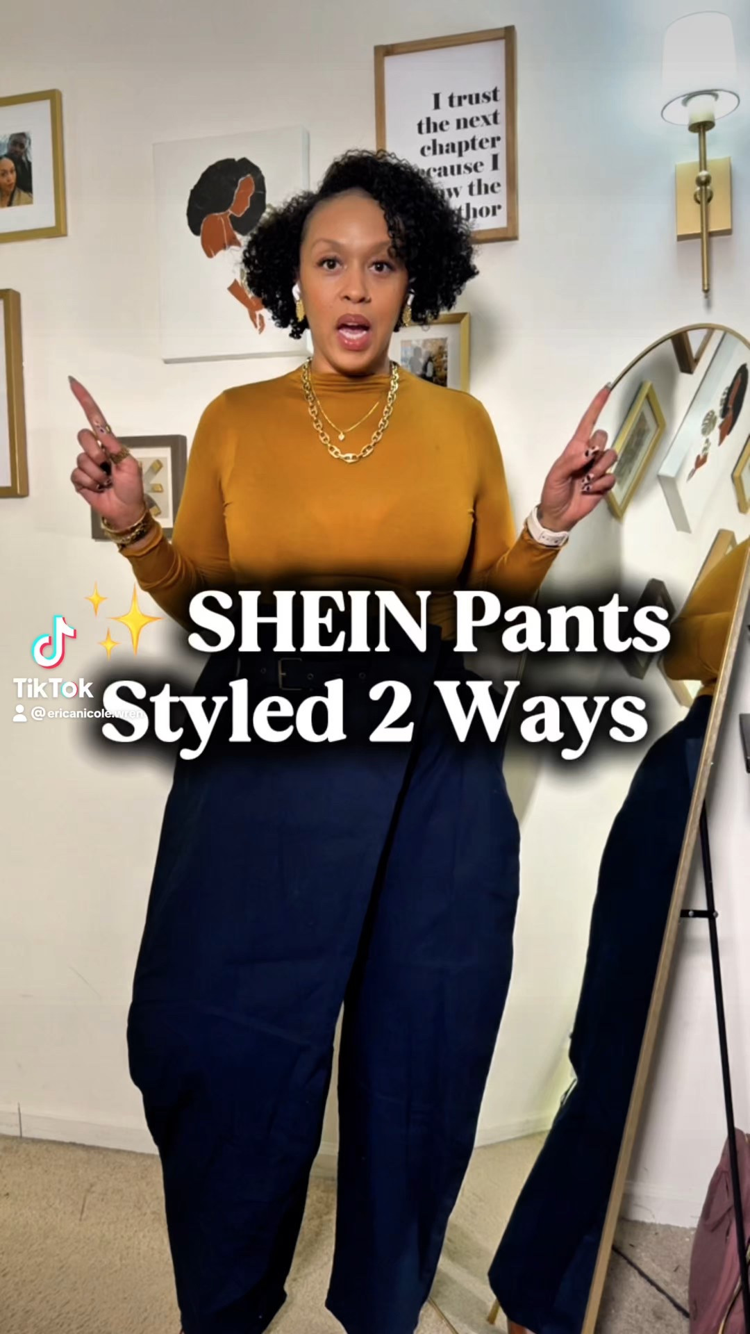 These SHEIN pants understood the assignment. 👏🏽
Styled them two ways—dressy for a polished look and casual for everyday life. Proof you don’t need a huge budget to have outfit options. Which look are you choosing?

🌟Top- sz. Large (H&M)
🌟pants- sz. 0XL (SHEIN)
🌟heels- Amazon
🌟necklace- Amazon
🌟kisslock- Target
🌟hoodie-Sz. med. (Amazon)
🌟hat- (Amazon)
 



#LTKWorkwear #LTKgrwm #LTKMidsize