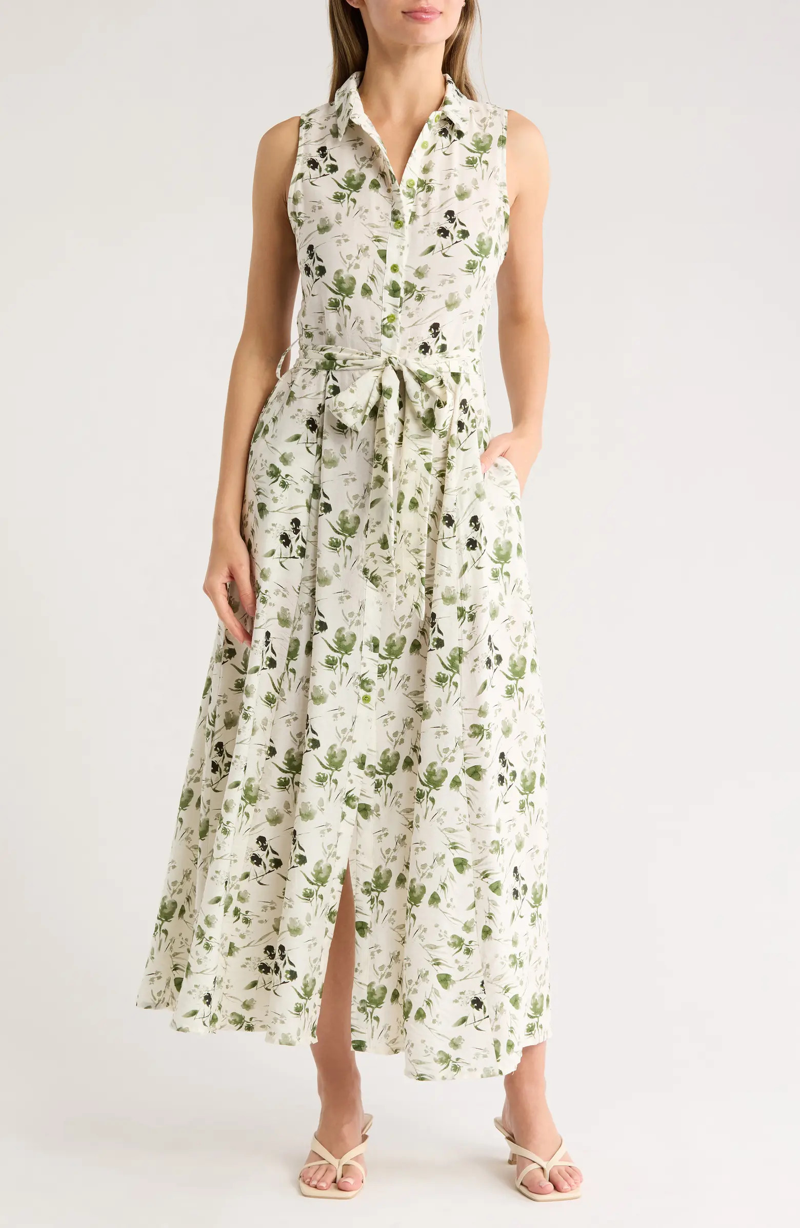 Tie Waist Shirtdress | Nordstrom Rack