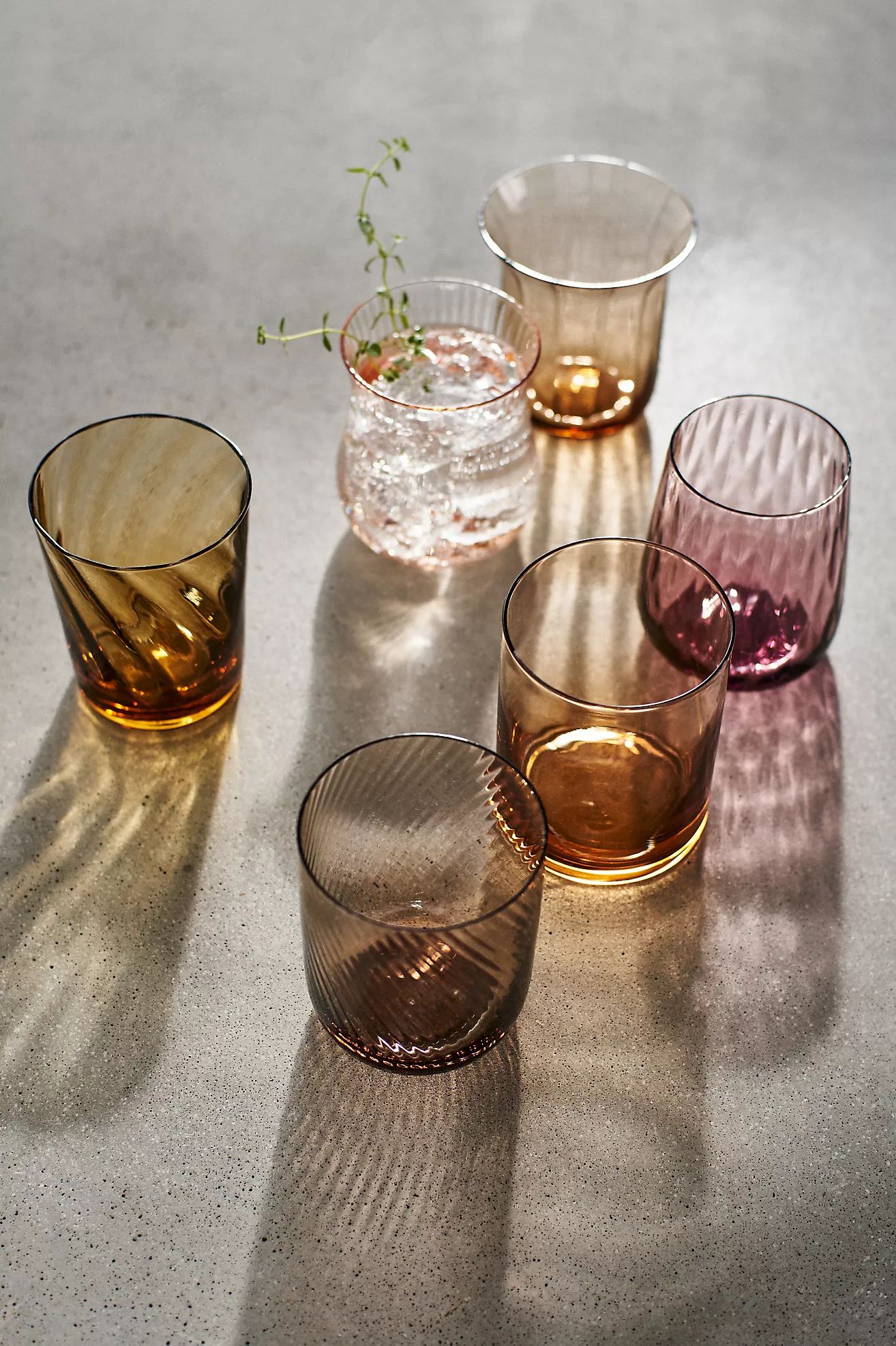 Colorful Stemless Glasses, Set of 6 | Anthropologie (US)