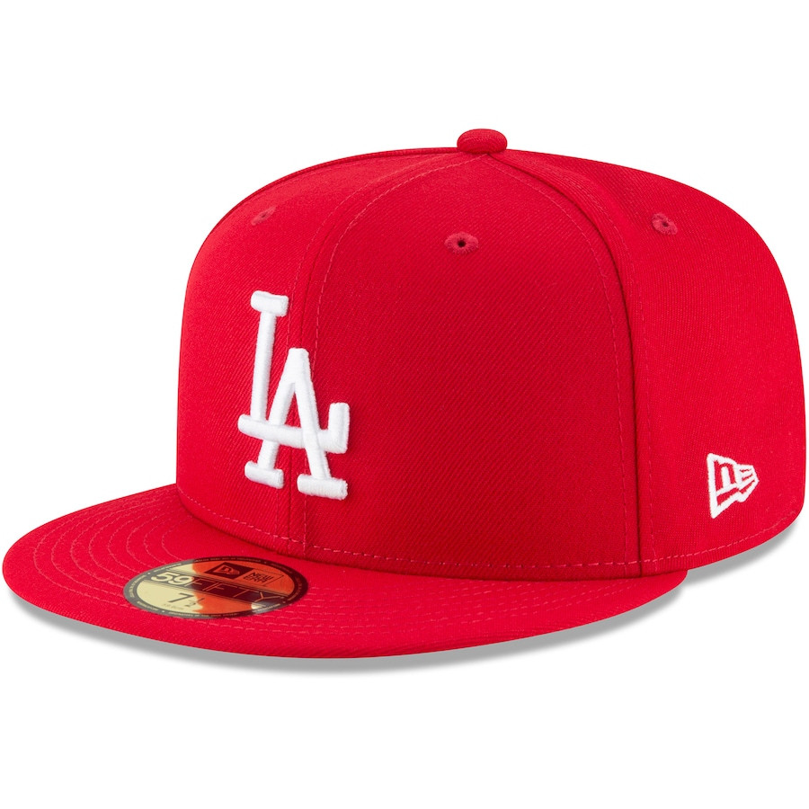 Los Angeles Dodgers New Era Fashion Color Basic 59FIFTY Fitted Hat - Red | Lids