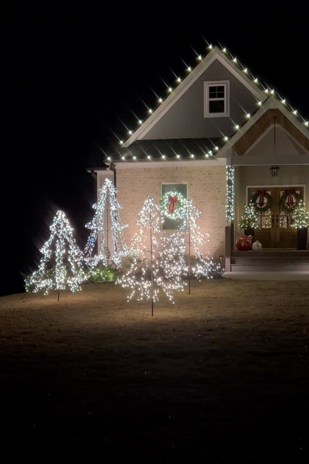The prettiest LED warm white twinkle outdoor trees! On sale right now!

#LTKHoliday