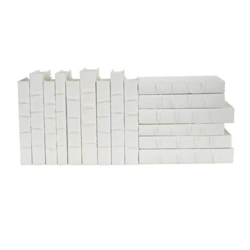Ribbed White Parchment Book (2 Sizes) | Linen & Flax Co