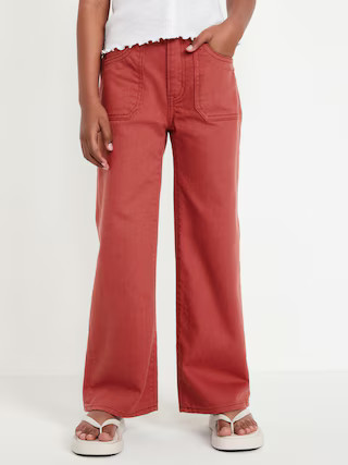 High-Waisted Baggy Wide-Leg Jeans for Girls | Old Navy (US)