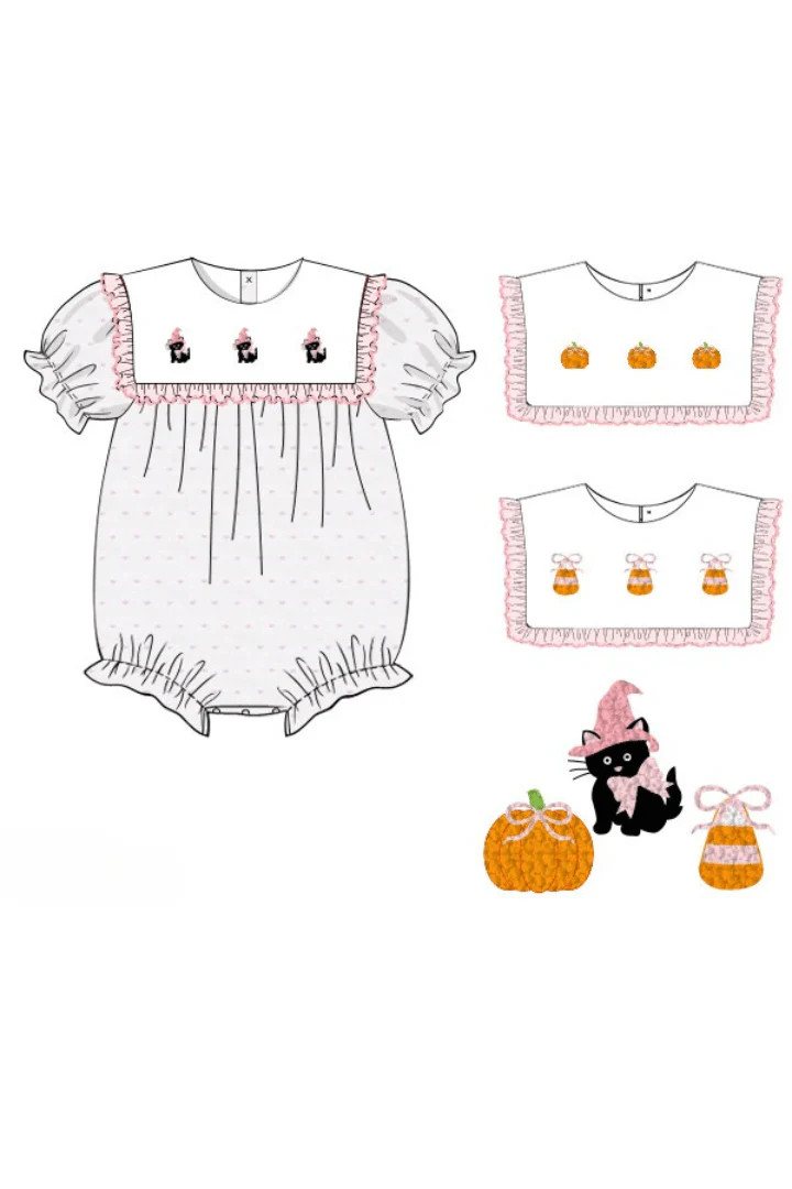 Pre-Order 3 In 1 Interchangeable Fall Favorites Swiss Dot Bubble | The Smocked Flamingo
