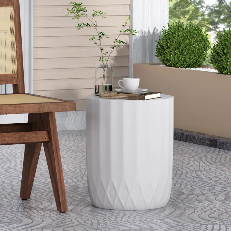 Mcleansville Stone/Concrete Side Table | Wayfair North America